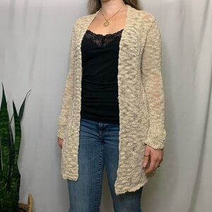 Lucky Brand Beige Women’s Cardigan Sweater